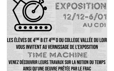 TIME MACHINE une exposition en partenariat avec Le Frac Pays de la Loire