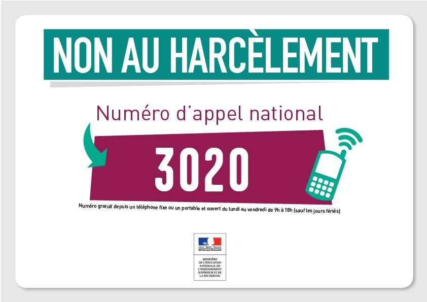 Journée Nationale de lutte contre le harcèlement scolaire