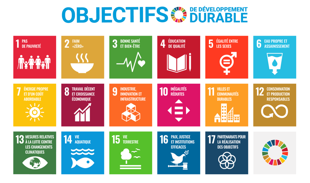 Les 17 ODD (Objectifs de Développement Durable) de l’Agenda 2030