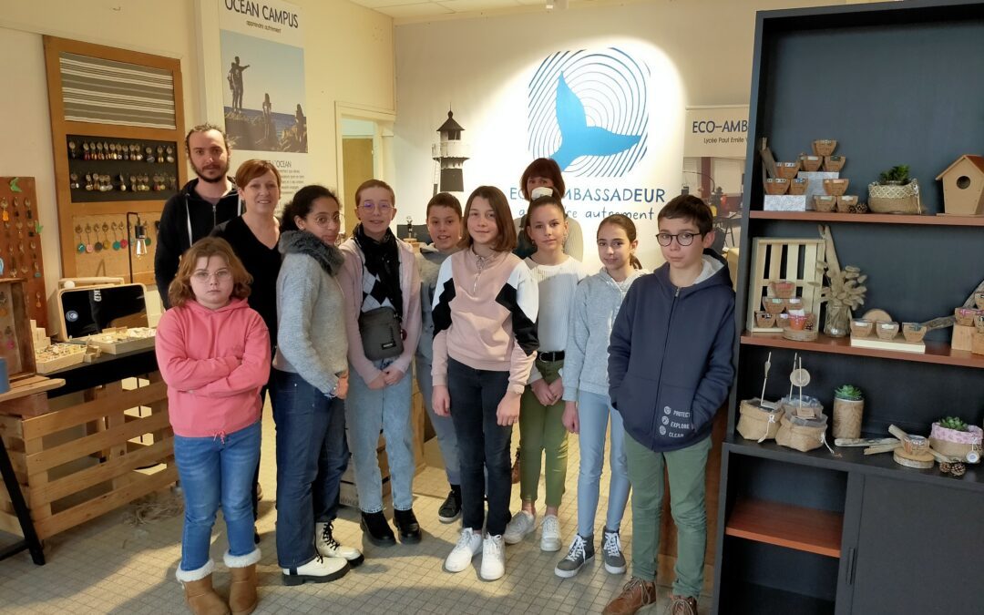 Les éco-délégués visitent une boutique Upcycling au Lycée Paul Emile Victor, à Avrillé