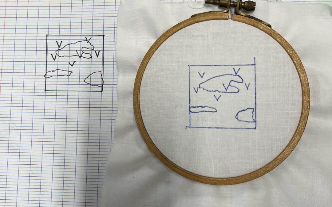 Atelier illustration en broderie avec Sandra Dufour pour les 5ème