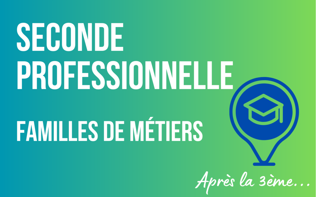 Seconde professionnelle – Les familles de métiers