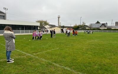 Jeux traditionnels avec des élèves de l’école André Moine